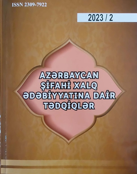 “Azərbaycan şifahi xalq ədəbiyyatına dair tədqiqlər” jurnalı...