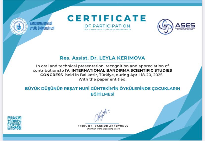 Əlyazmalar İnstitutunun əməkdaşı beynəlxalq konqresdə məruzə...