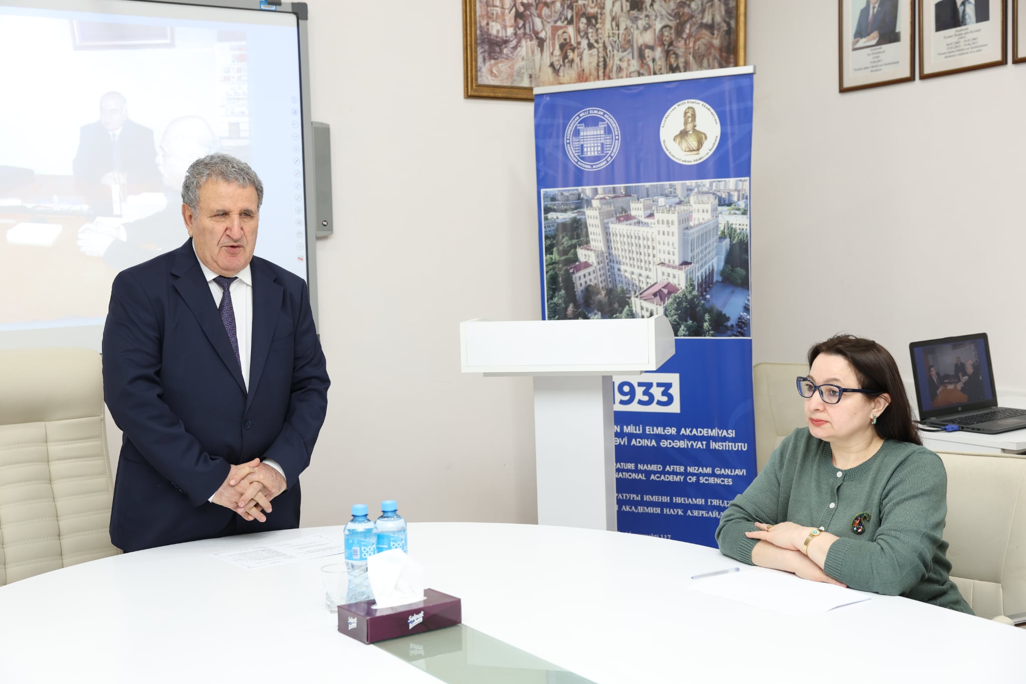 AMEA-da görkəmli ədəbiyyatşünas alim Yaşar Qarayevin 90 illi...